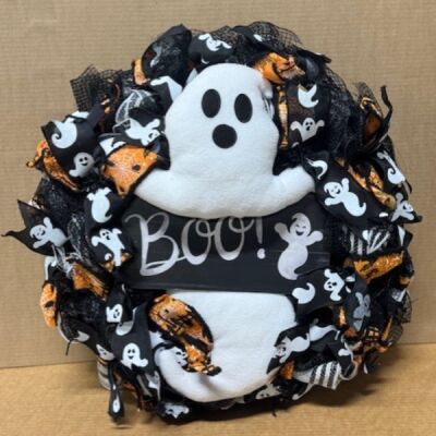 Boo Ghost Wreath Thumbnail
