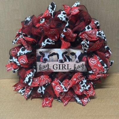 Hay Girl Hay Wreath Thumbnail