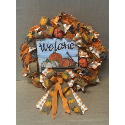 Welcome Pumpkin Wreath Thumbnail