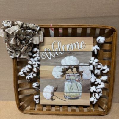 Cotton Welcome Sign Thumbnail