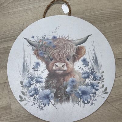 Blue Highland Cow Thumbnail