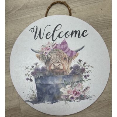 Purple Highland Cow Thumbnail