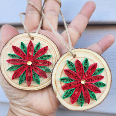 Truptis Craft-Poinsettia Ornament Thumbnail