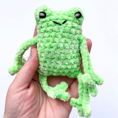 Artsy Like Whoa-Crocheted Plushie Leggy Frog Thumbnail