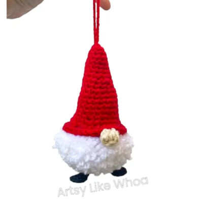 Artsy Like Whoa-Crocheted Gnome Ornament Thumbnail