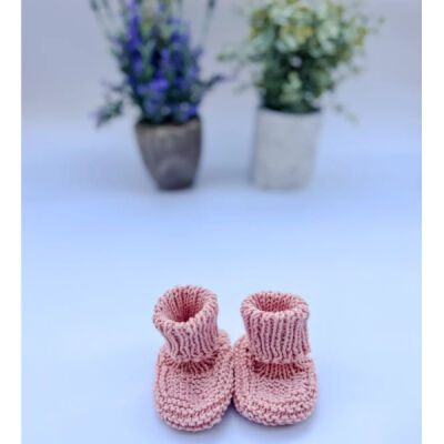 Hoagland Handmade-Organic cotton baby booties Thumbnail