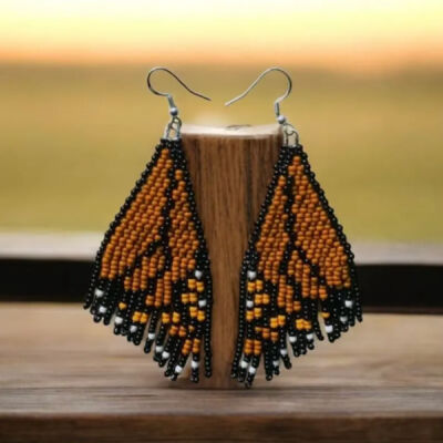 Liliana and Pongo-Monarch Butterfly Earrings Thumbnail
